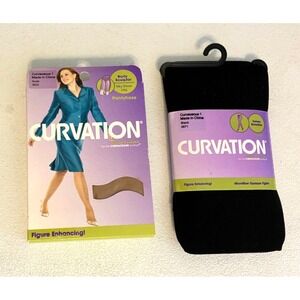 Curvations Tights Smoother Pantyhose Sculptor CURVACEOUS Size 1 NEW VINTAGE